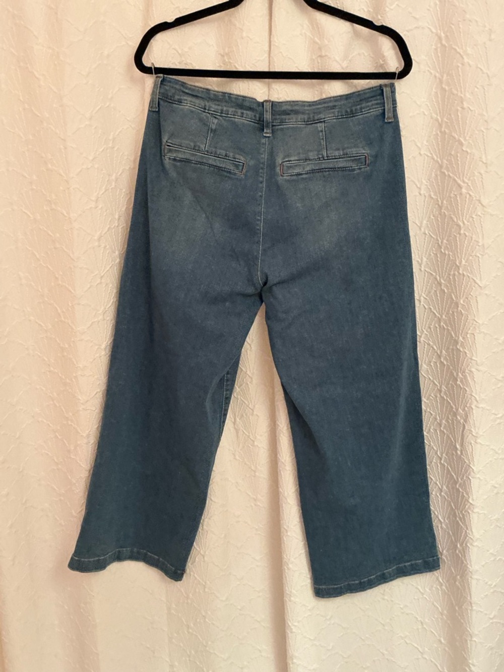 ELLA MOSS Women’s Crop Wide-Leg Jeans in Light Blue - Picture 3 of 3